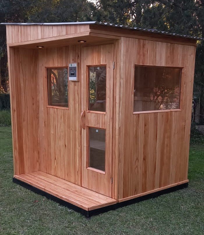Cabina de sauna exterior