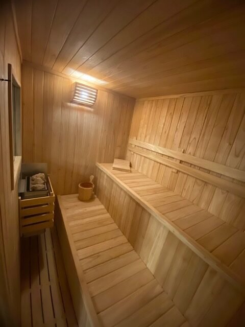 interior de sauna ecosauna